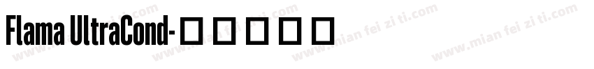 Flama UltraCond字体转换